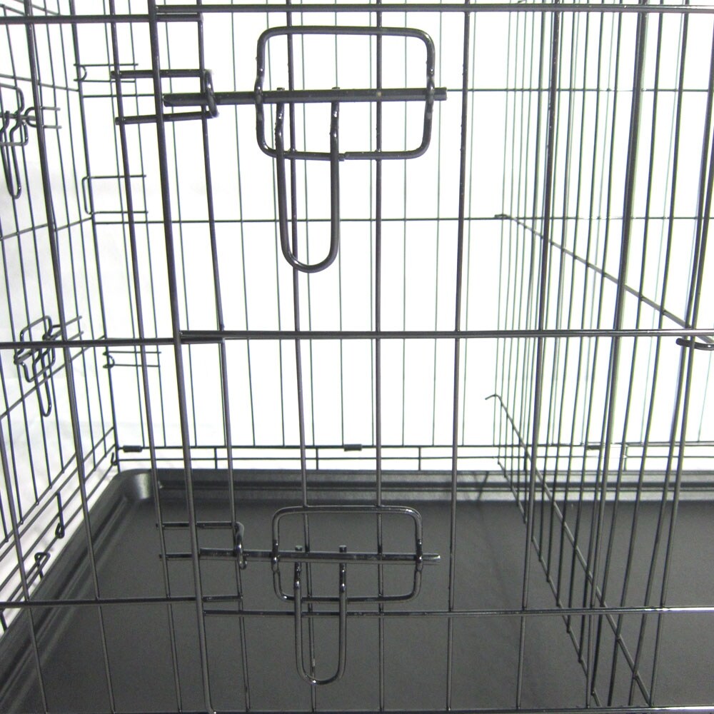 Cage pliable en acier pour animaux de compagnie de 24 à 48 pouces, cage pour chat et chien, parc pour animaux en fil de fer