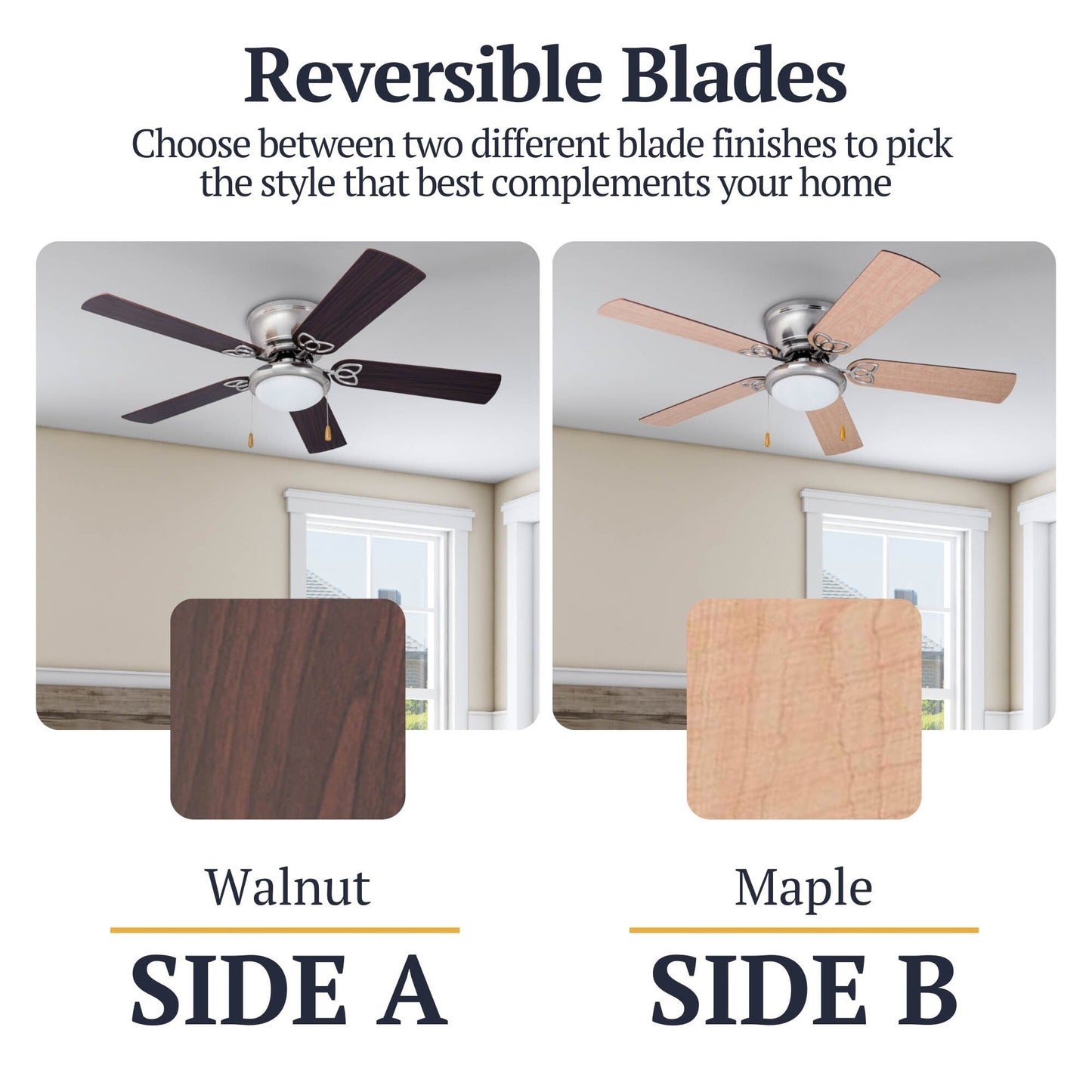 Ventilateur de plafond LED d'intérieur traditionnel Prominence Home Benton avec lumière et chaînes de traction