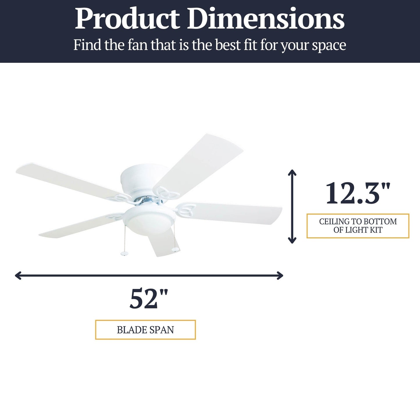 Ventilateur de plafond LED d'intérieur traditionnel Prominence Home Benton avec lumière et chaînes de traction