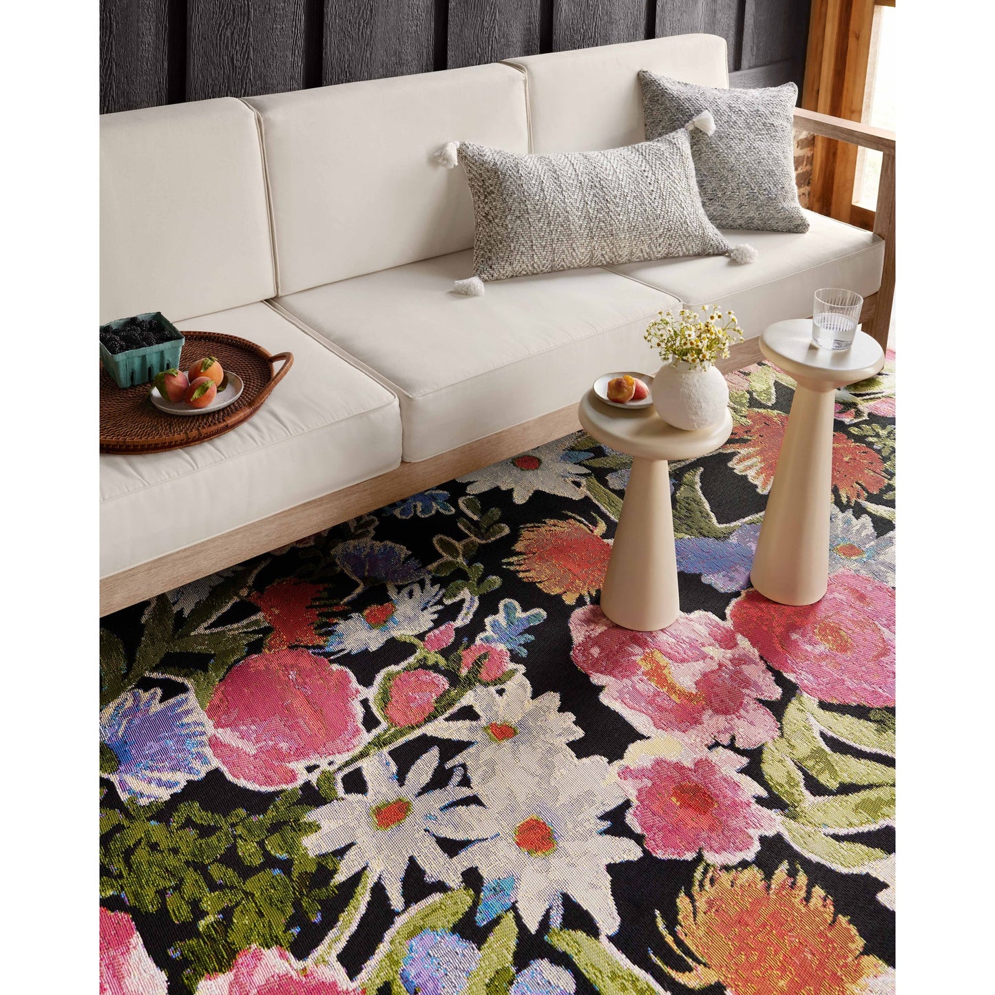 Tapis d'intérieur/extérieur Jardin botanique Alexander Home