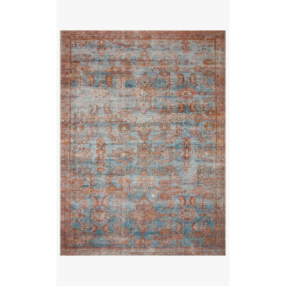 Tapis d'intérieur/extérieur botanique vieilli Alexander Home Luciano