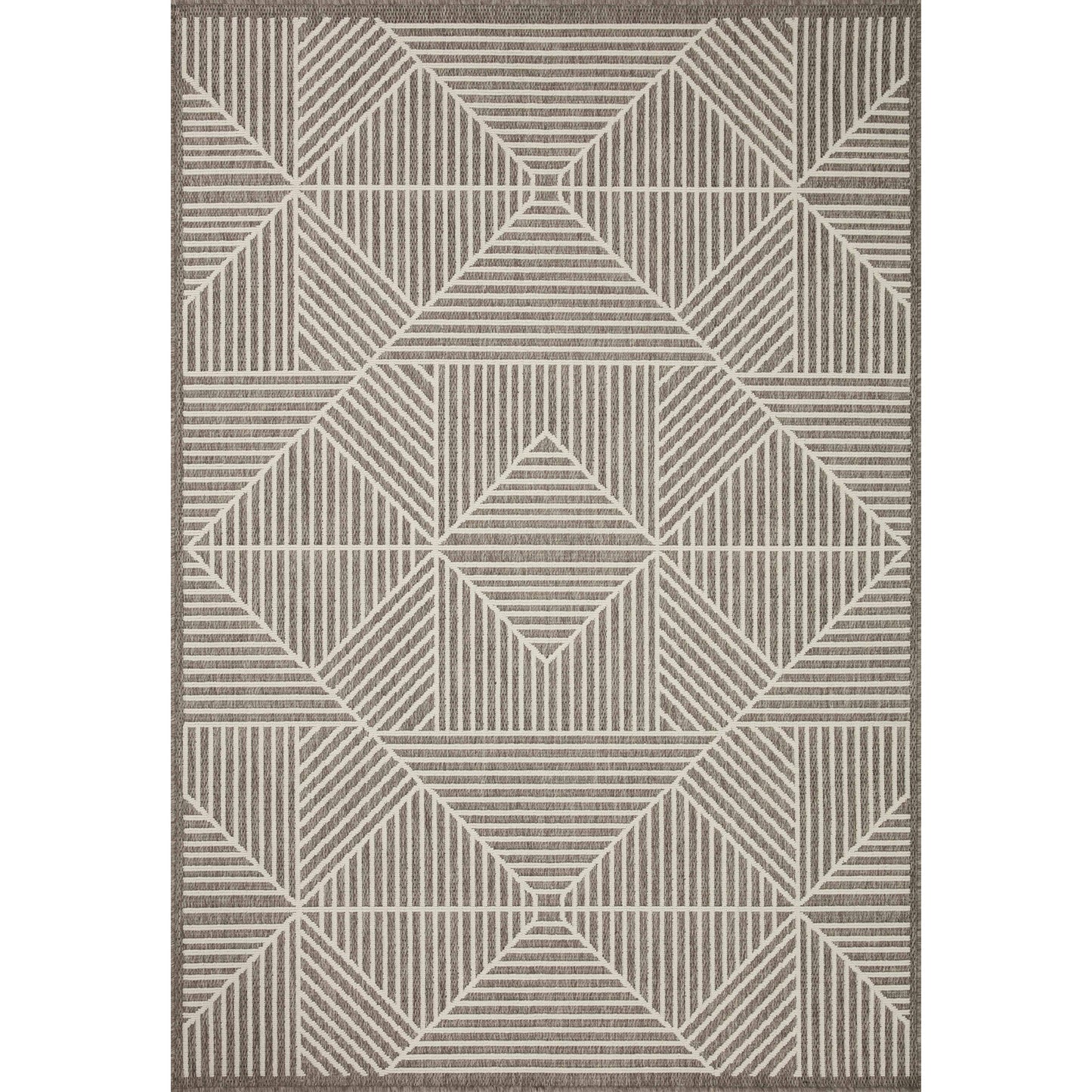 Tapis d'intérieur/extérieur moderne géométrique Alexander Home Renee