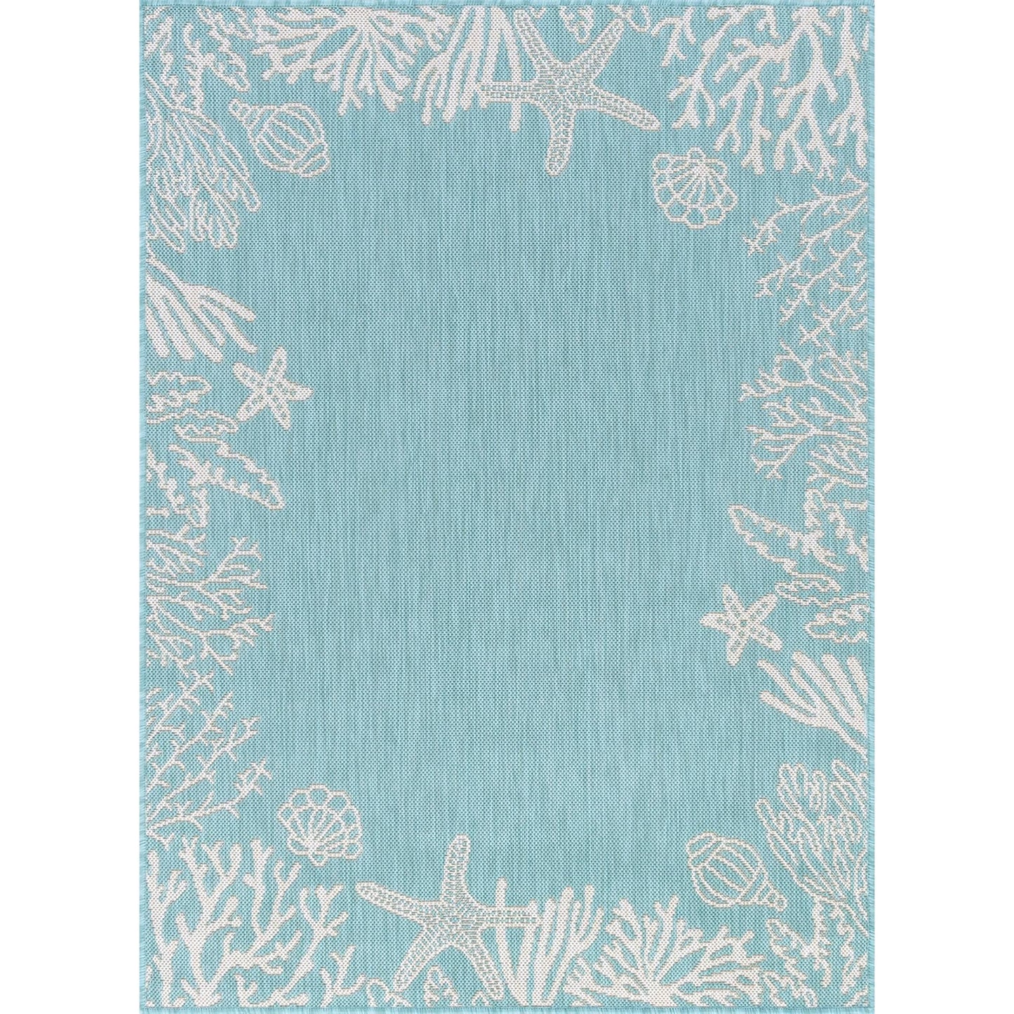 Tapis d'intérieur/extérieur à imprimé graphique côtier Exo