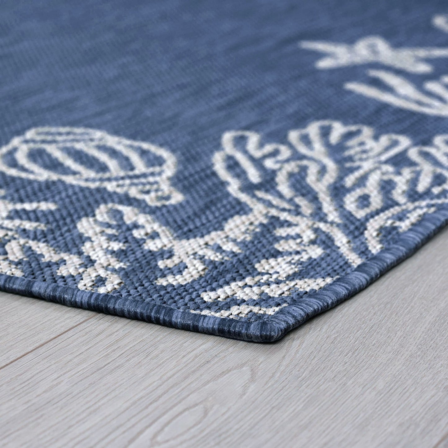 Tapis d'intérieur/extérieur à imprimé graphique côtier Exo
