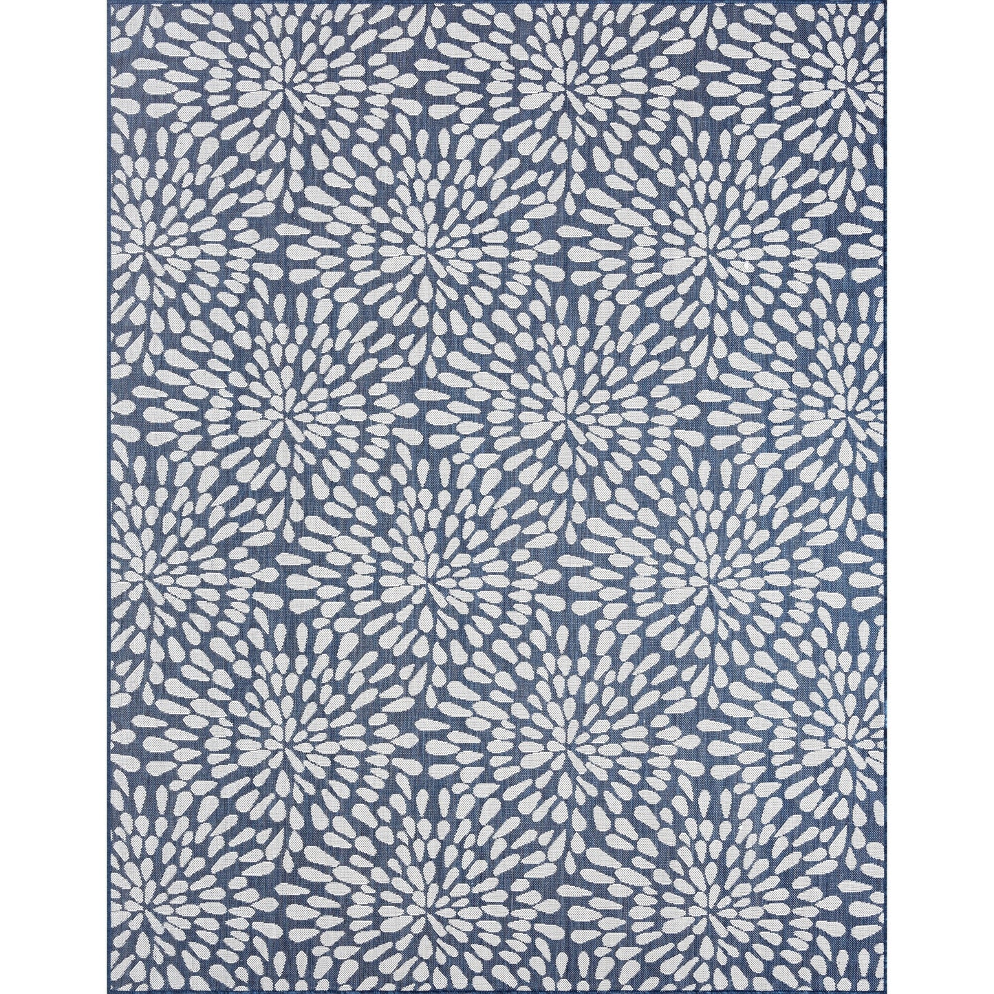 Tapis d'intérieur/extérieur à motif floral côtier Exo