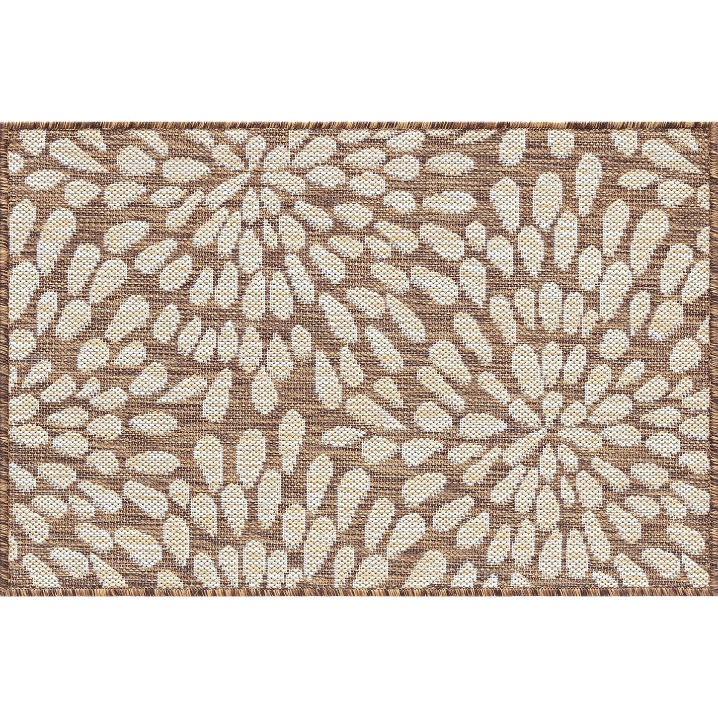 Tapis d'intérieur/extérieur à motif floral côtier Exo