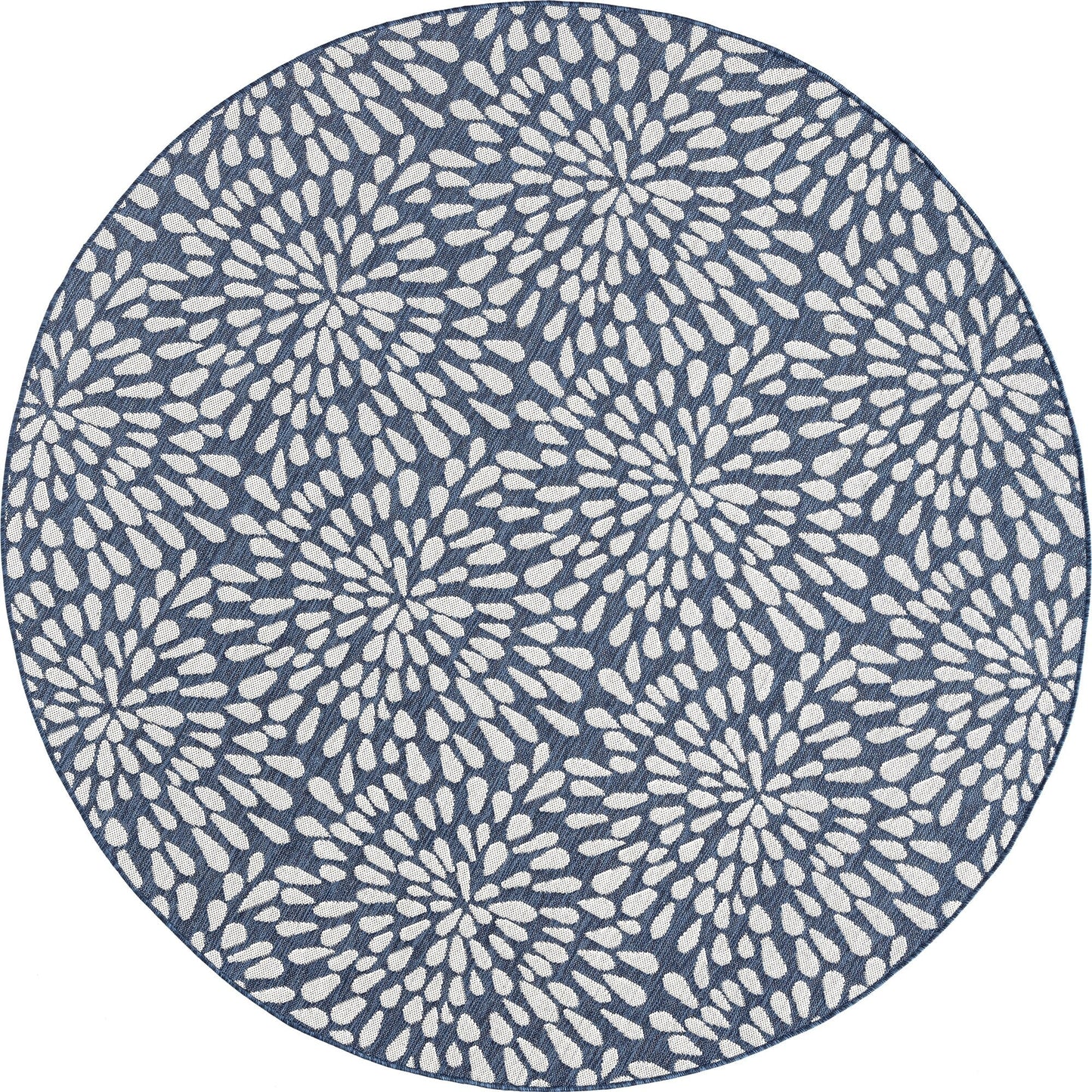 Tapis d'intérieur/extérieur à motif floral côtier Exo