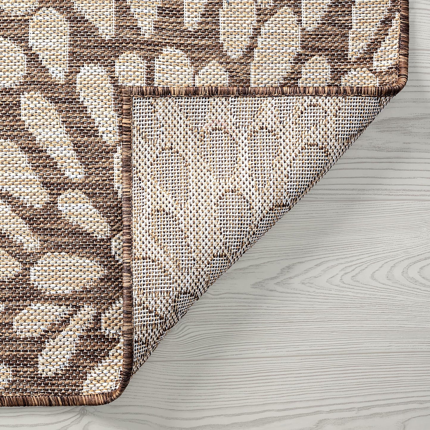 Tapis d'intérieur/extérieur à motif floral côtier Exo