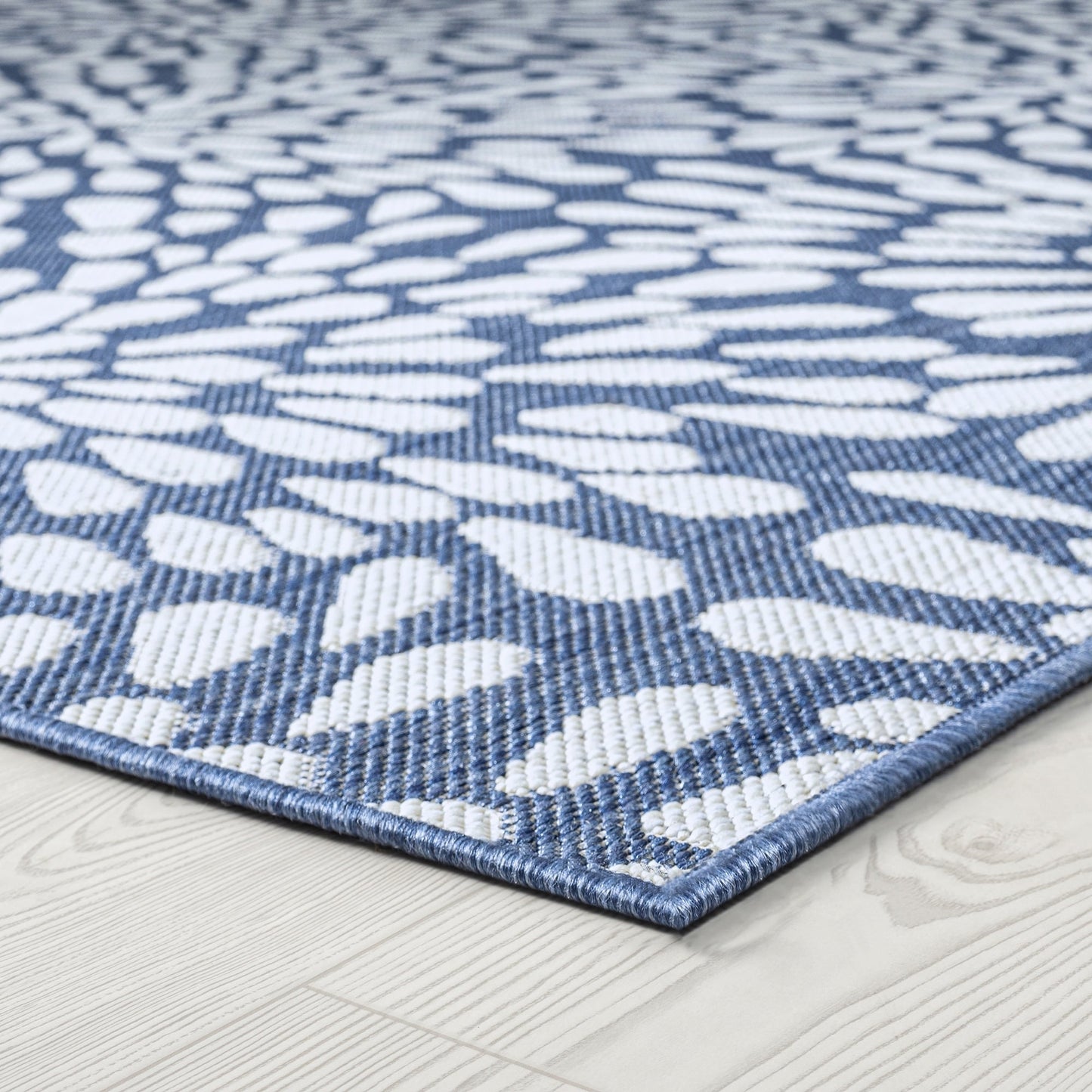 Tapis d'intérieur/extérieur à motif floral côtier Exo