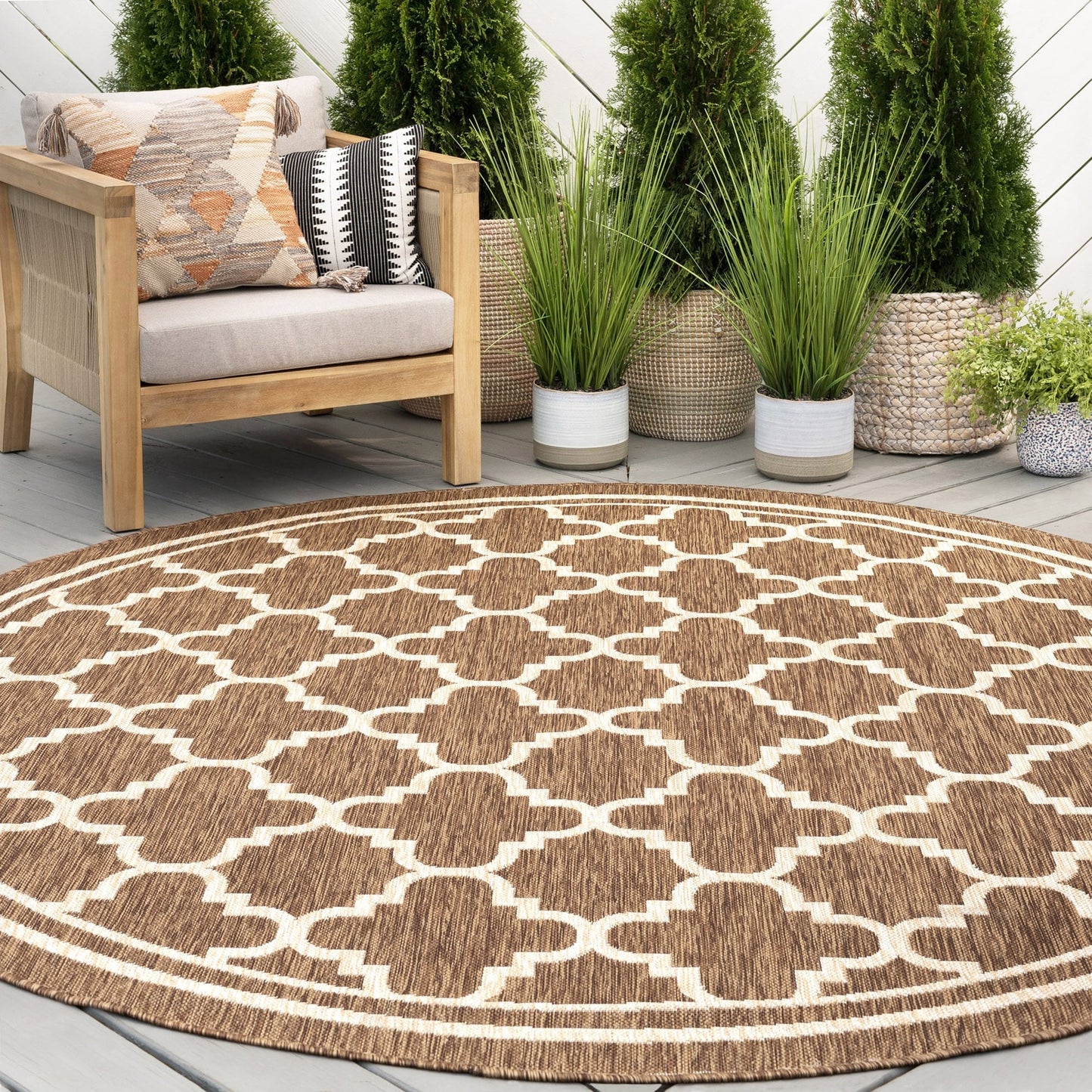 Tapis géométrique d'intérieur/extérieur Exo Coastal