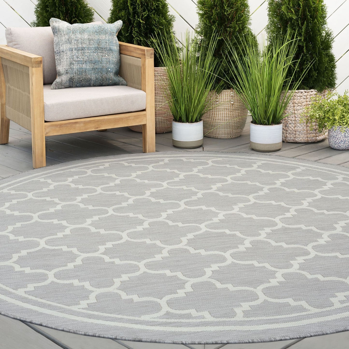 Tapis géométrique d'intérieur/extérieur Exo Coastal
