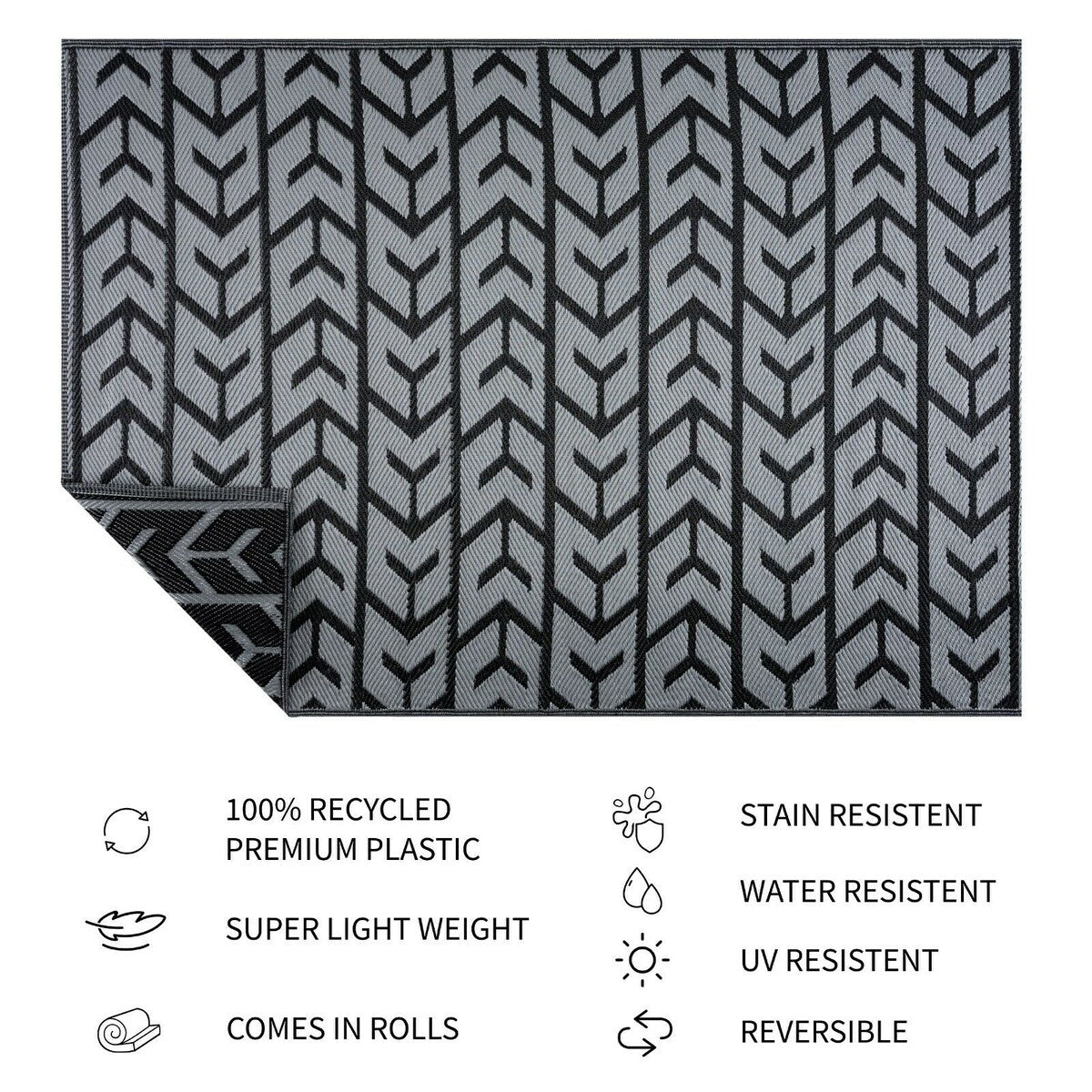 Tapis d'extérieur léger en plastique 100 % écologique d'Amsterdam Design