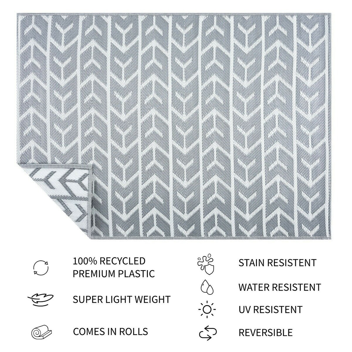 Tapis d'extérieur léger en plastique 100 % écologique d'Amsterdam Design