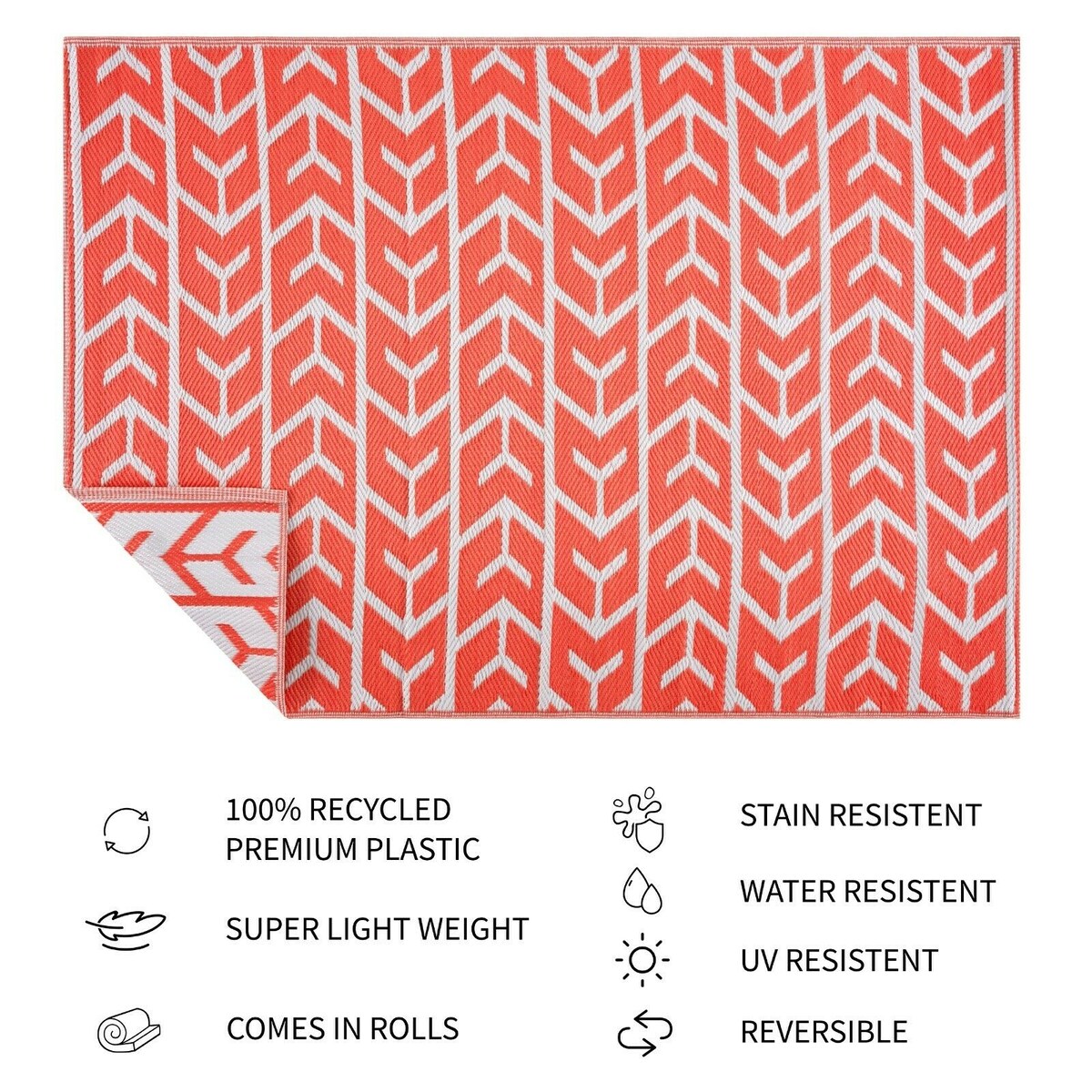 Tapis d'extérieur léger en plastique 100 % écologique d'Amsterdam Design