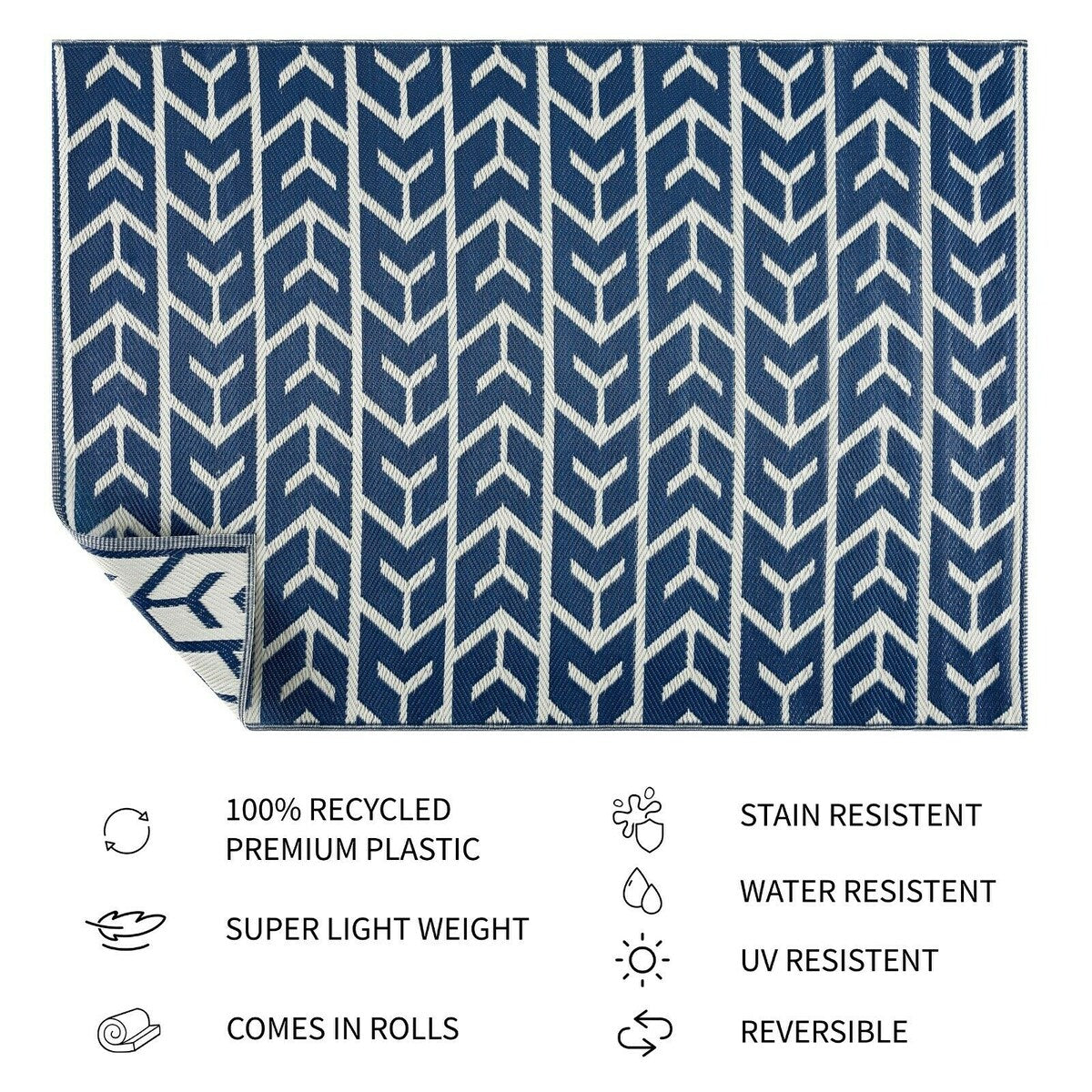 Tapis d'extérieur léger en plastique 100 % écologique d'Amsterdam Design