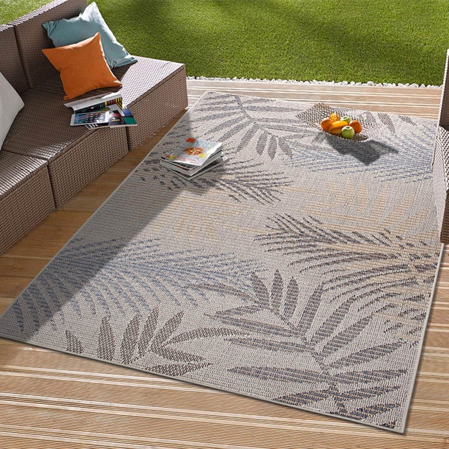 Tapis d'intérieur/extérieur Bahama Palm Frond
