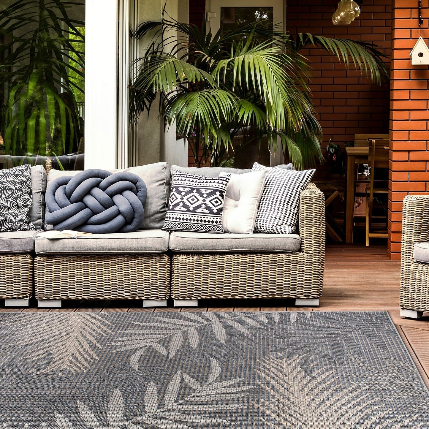 Tapis d'intérieur/extérieur Bahama Palm Frond