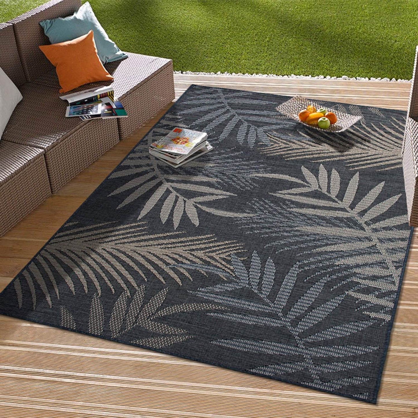 Tapis d'intérieur/extérieur Bahama Palm Frond
