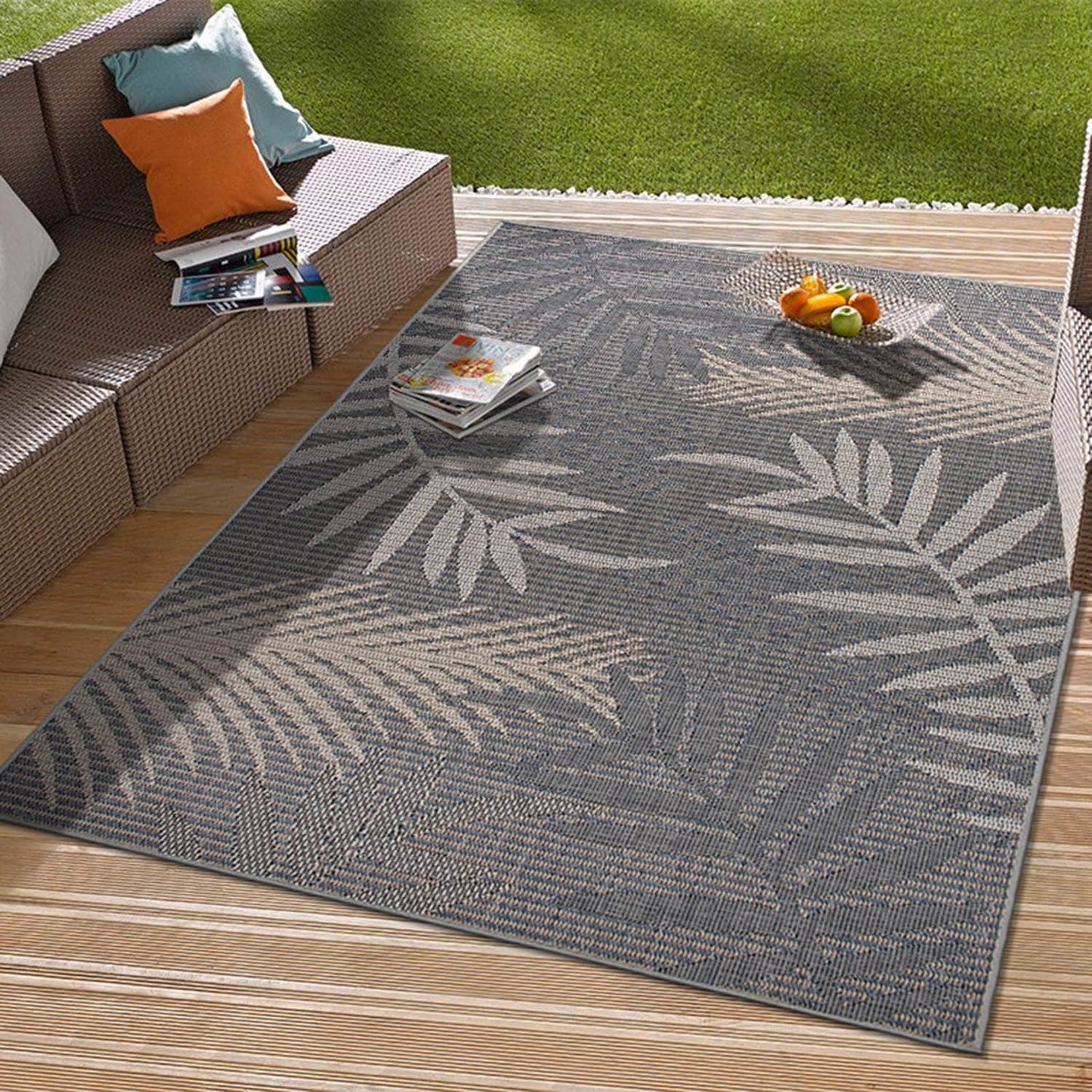 Tapis d'intérieur/extérieur Bahama Palm Frond