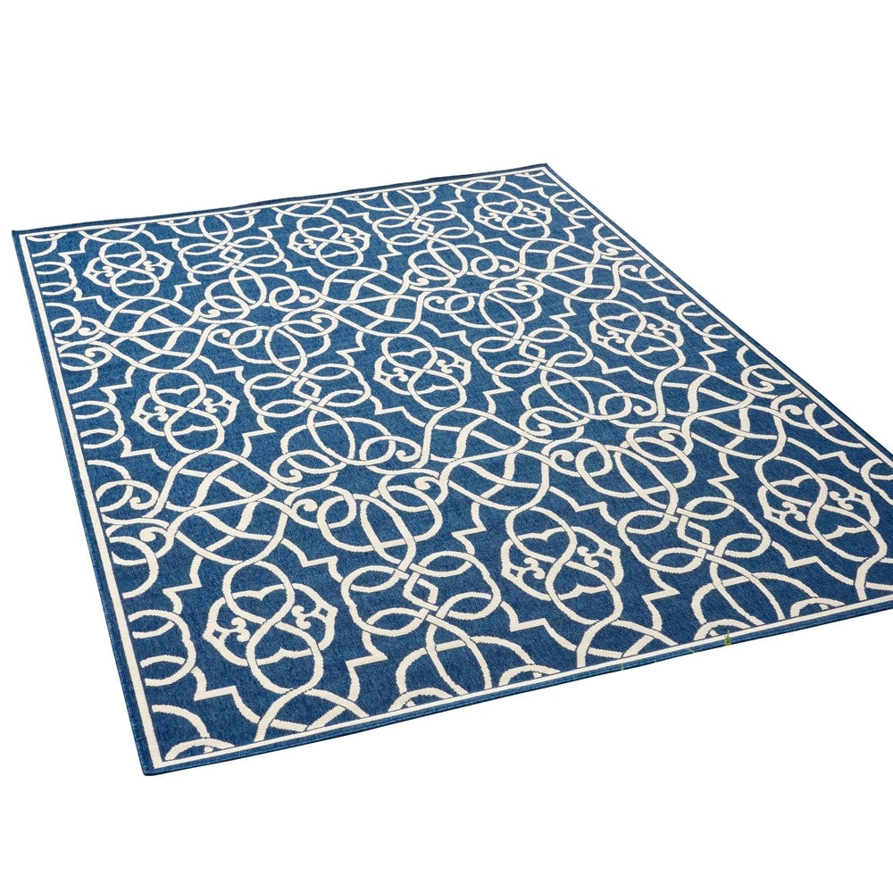 Tapis géométrique d'intérieur/extérieur Belmont par Christopher Knight Home