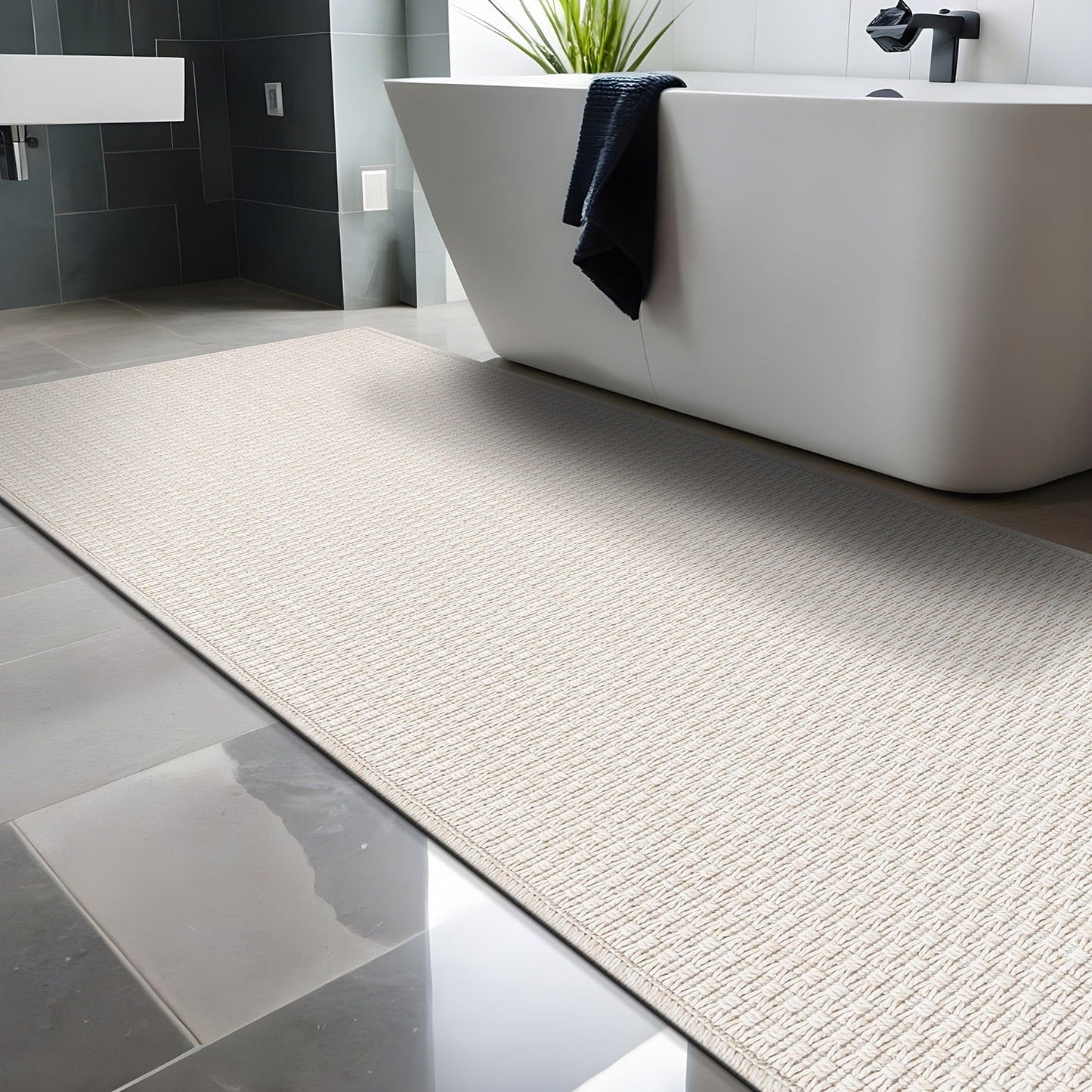 Tapis Beverly Rug en jute facile à nettoyer et ne perd pas ses poils