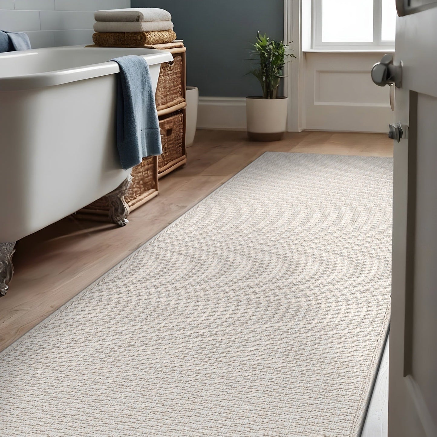Tapis Beverly Rug en jute facile à nettoyer et ne perd pas ses poils