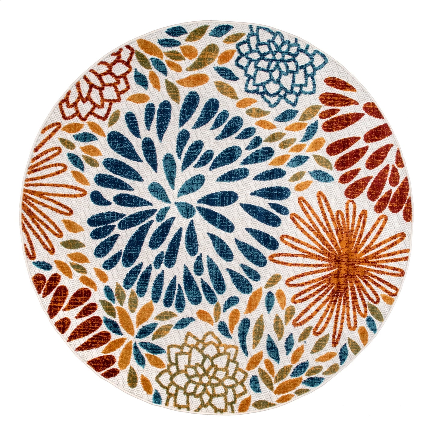 Tapis d'intérieur/extérieur à motif floral audacieux Nuloom Ronda