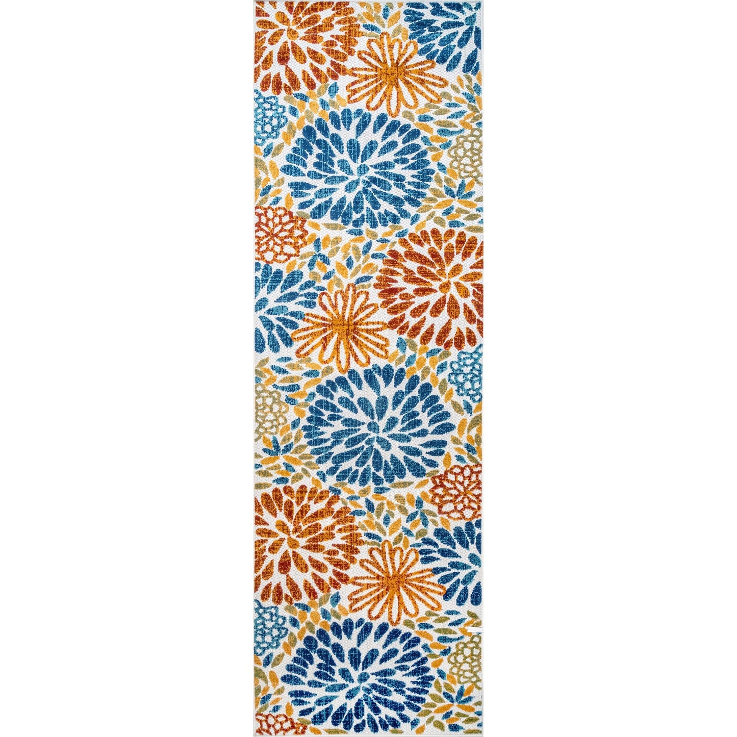 Tapis d'intérieur/extérieur à motif floral audacieux Nuloom Ronda