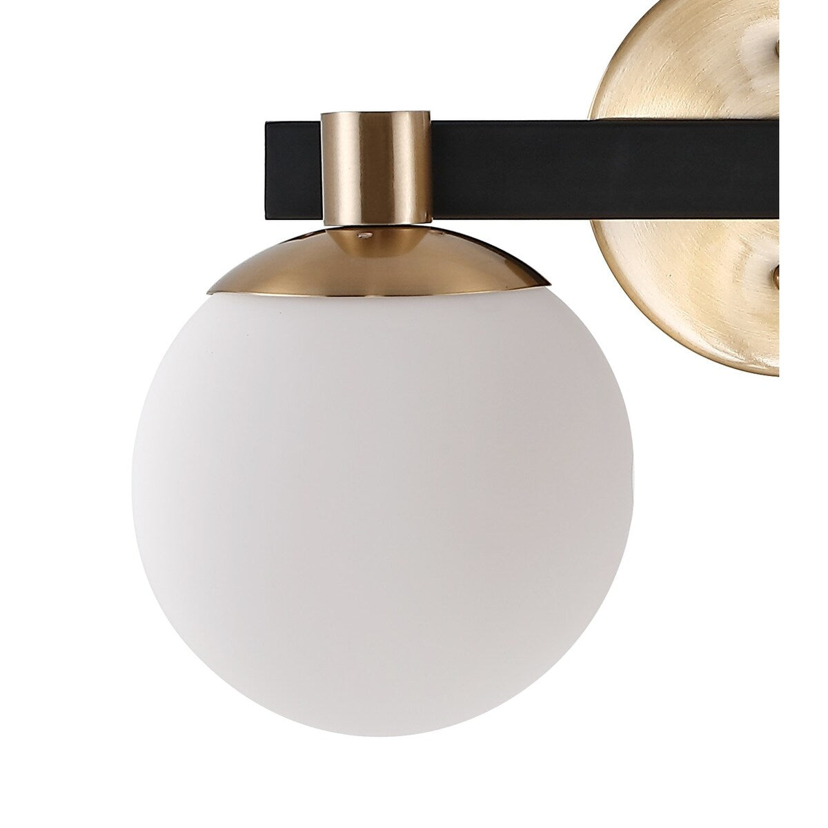 Cecil Globe Meuble-lavabo moderne contemporain à LED en métal et verre dépoli, par JONATHAN Y