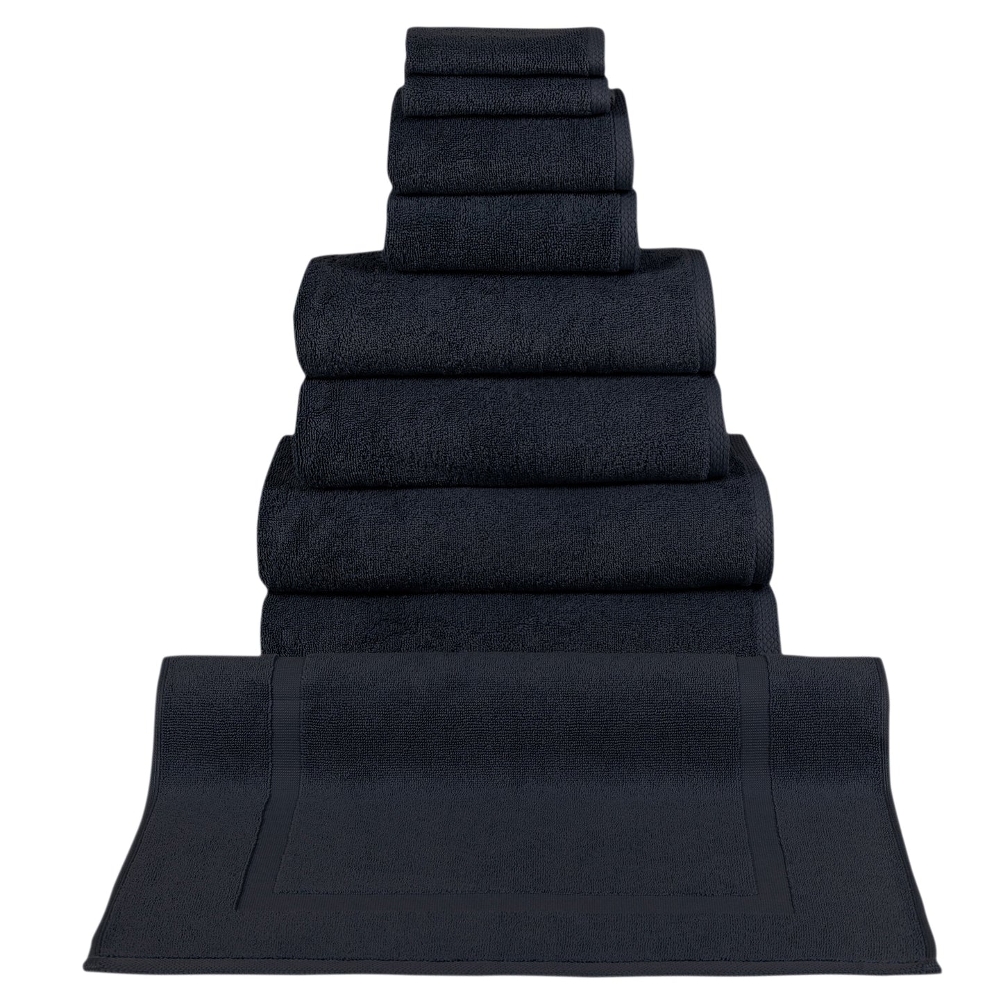 Ensemble de serviettes CTT 100 % coton turc, 8 ou 9 pièces, séchage rapide et absorbant
