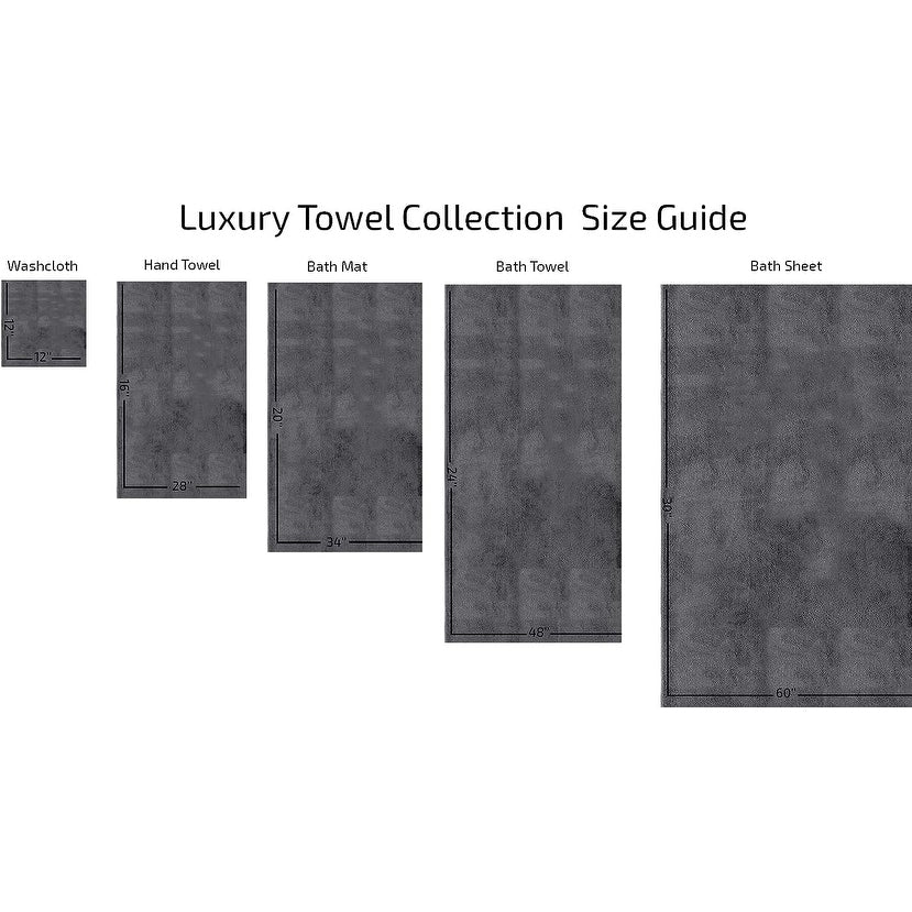 Ensemble de serviettes CTT 100 % coton turc, 8 ou 9 pièces, séchage rapide et absorbant