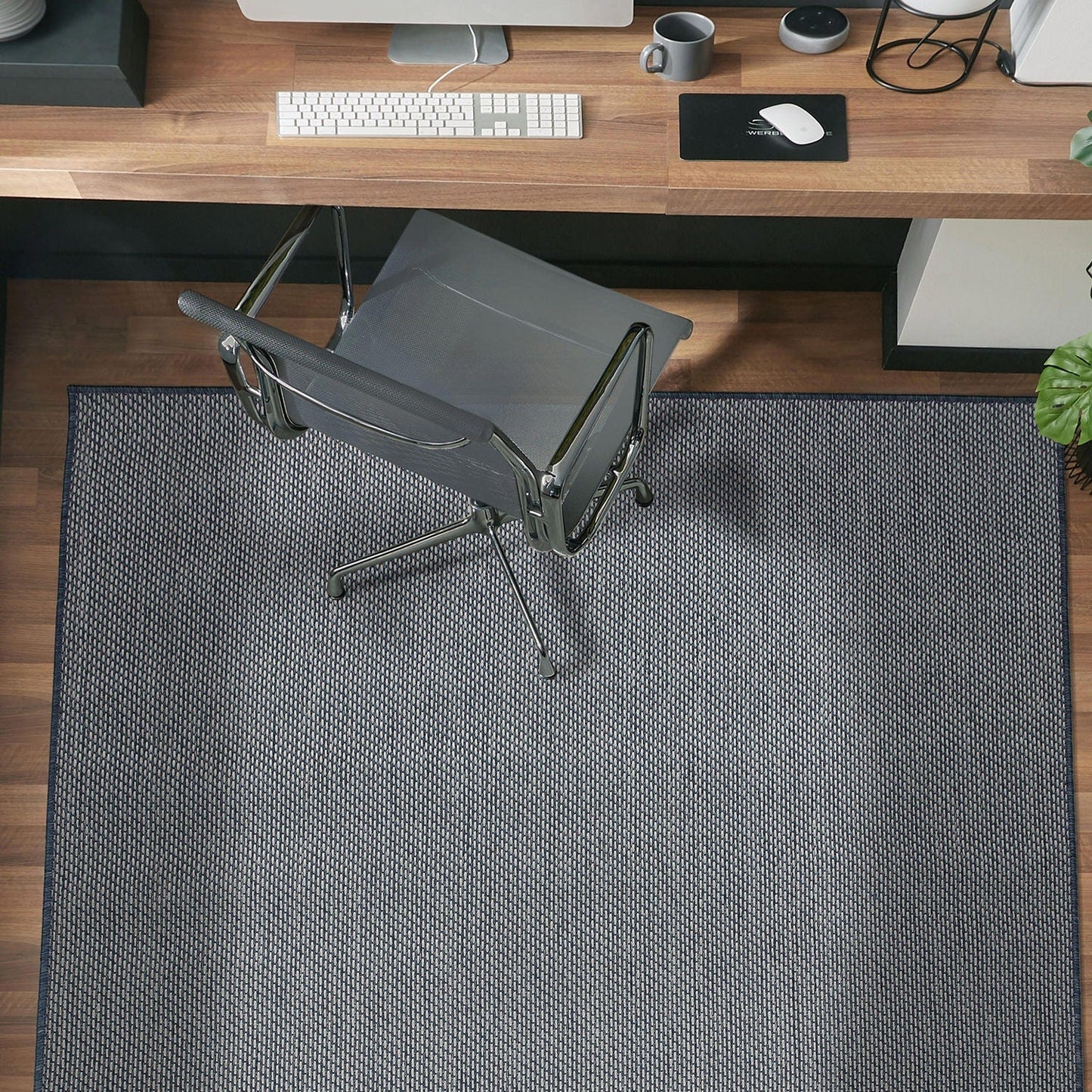 Tapis contemporain solide pour intérieur/extérieur