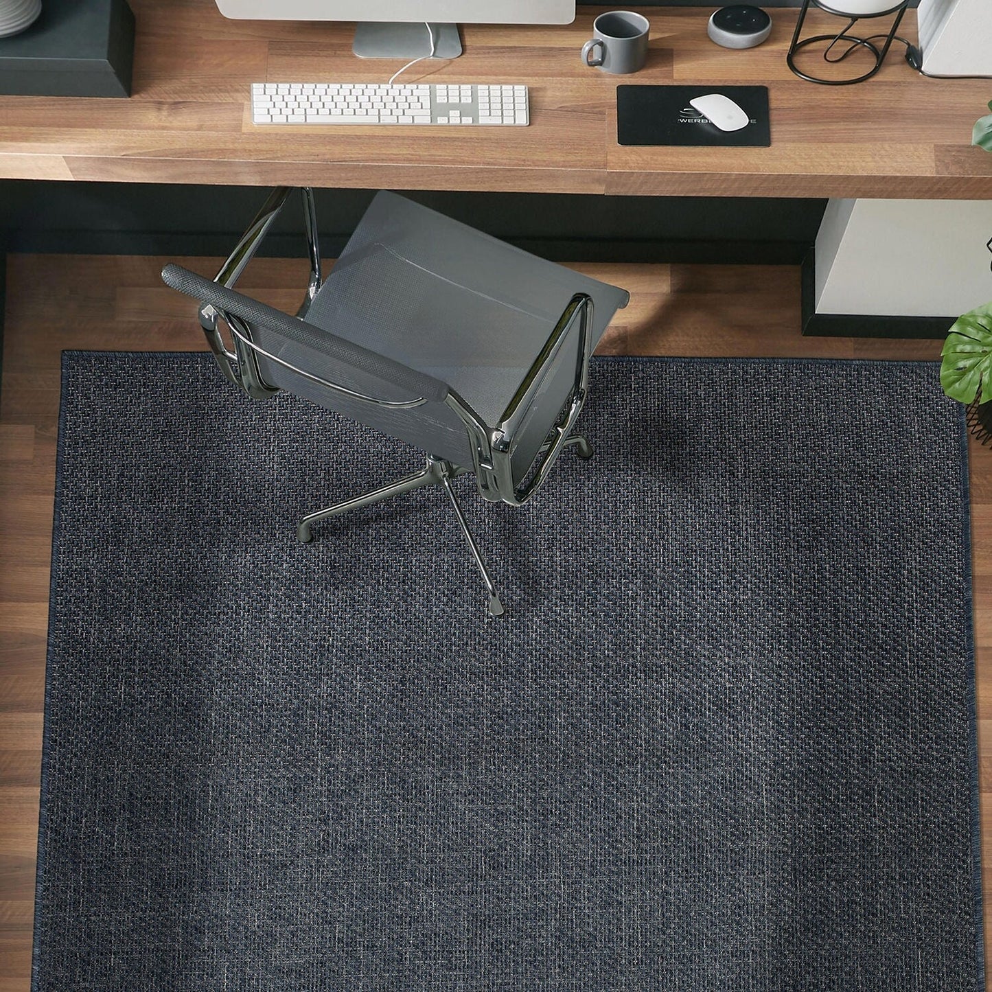 Tapis contemporain solide pour intérieur/extérieur