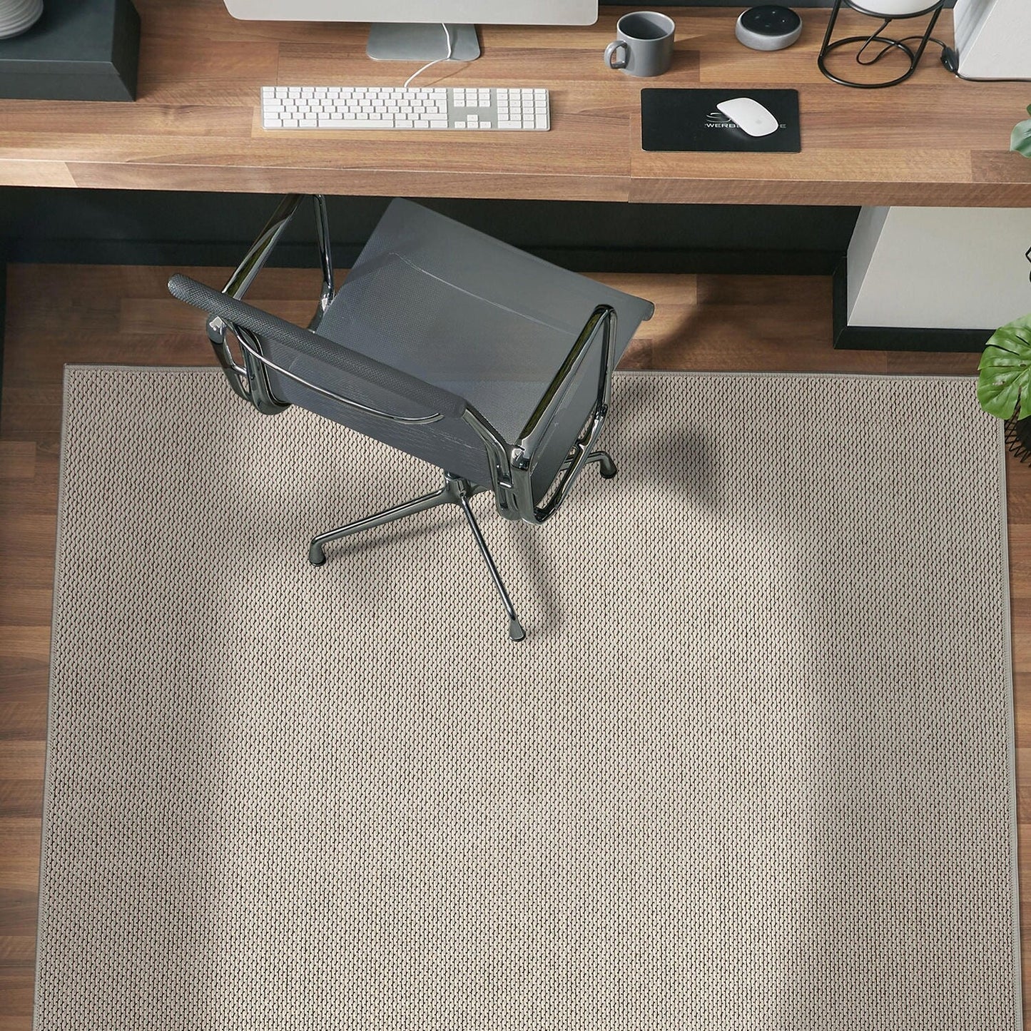 Tapis contemporain solide pour intérieur/extérieur