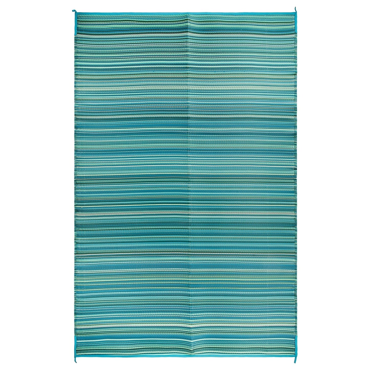 Tapis d'extérieur réversibles en plastique à rayures contemporaines