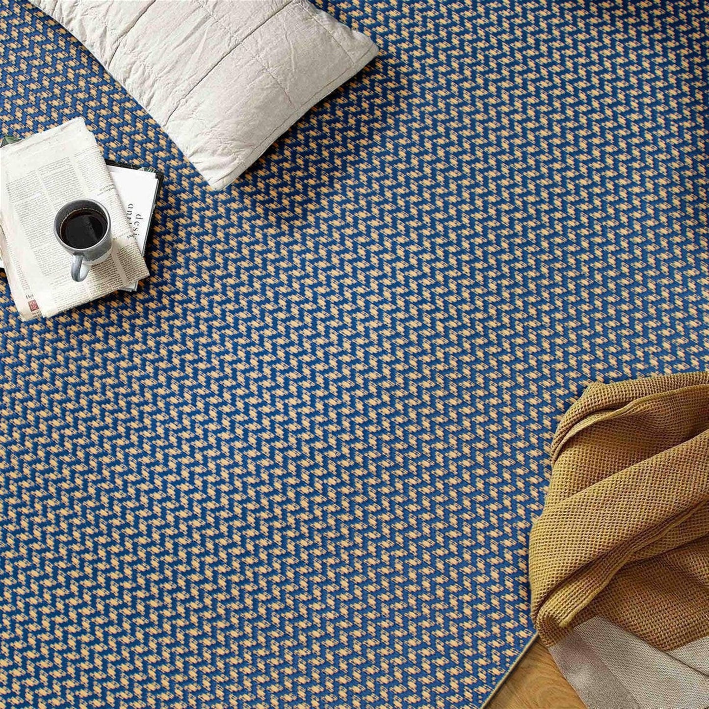 Tapis d'extérieur réversibles en plastique solide et contemporain