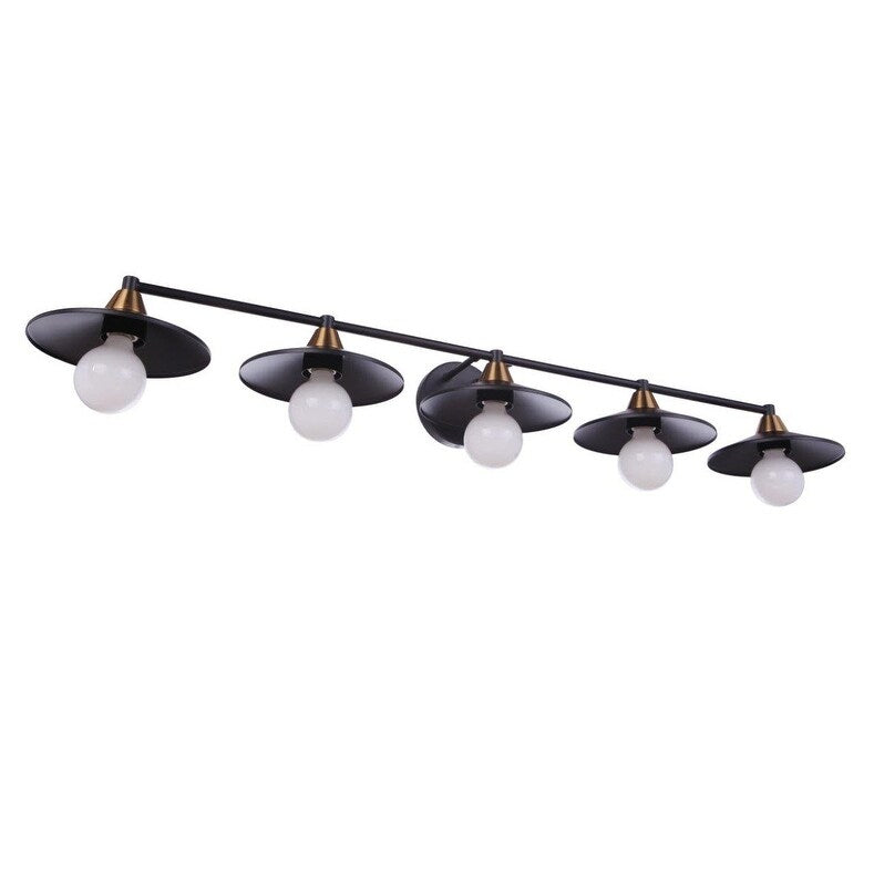 Craftmade 125465 Isaac 5 lumières 46 large lampe de vanité