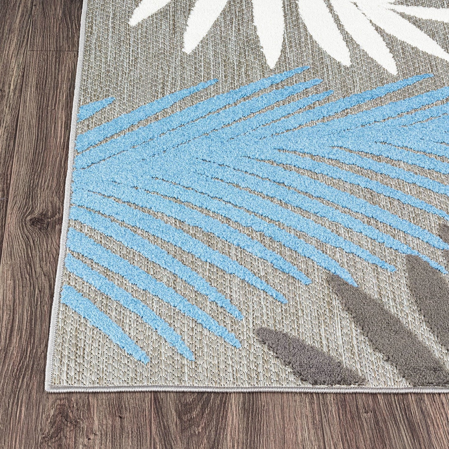 Tapis d'intérieur/extérieur en feuilles de palmier Evora