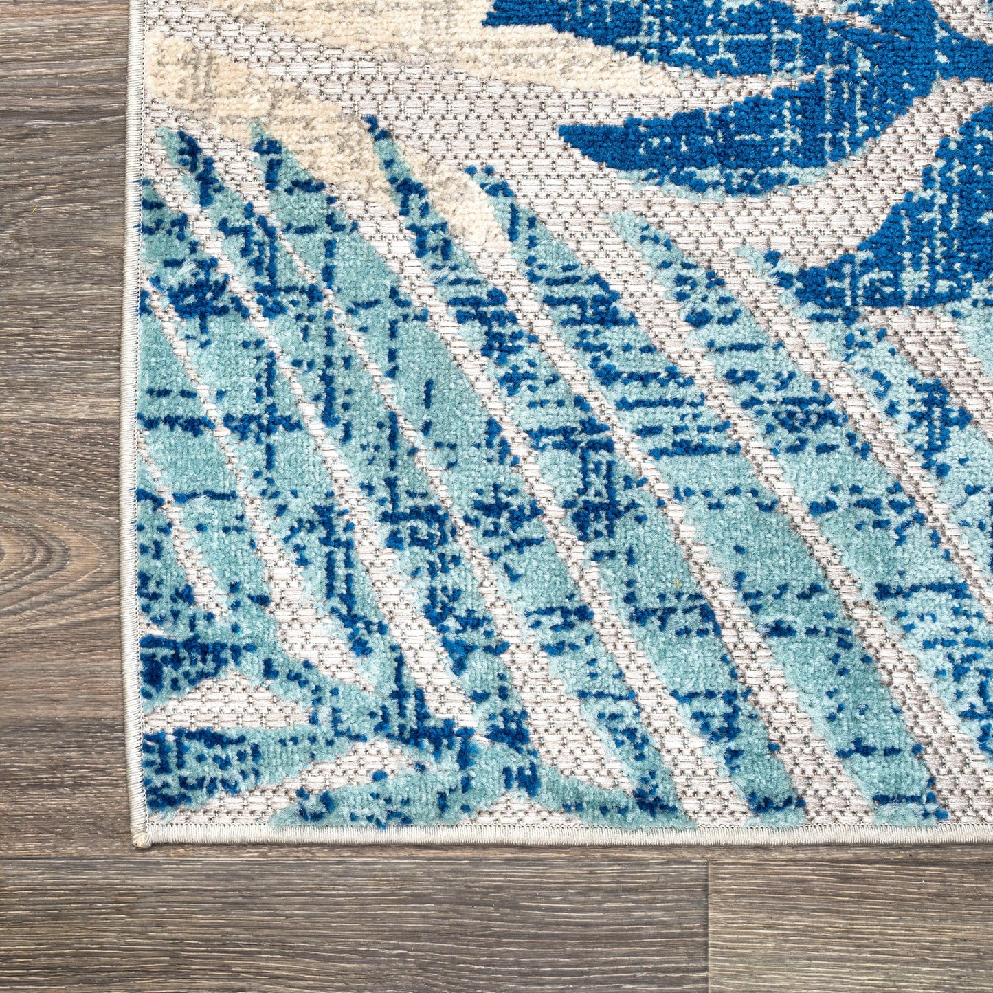 Tapis d'intérieur/extérieur à feuilles de palmier JONATHAN Y Aydin
