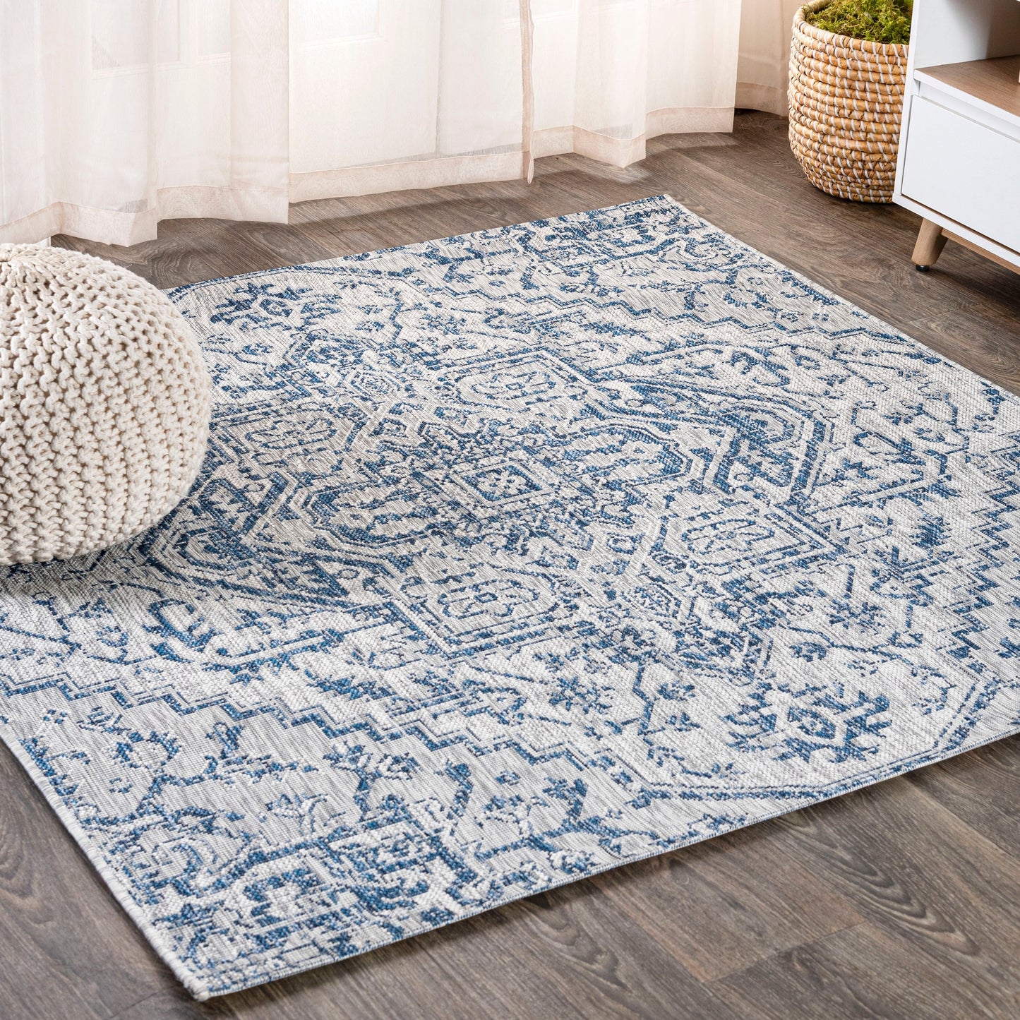 Tapis d'intérieur/extérieur JONATHAN Y Charleston Medallion
