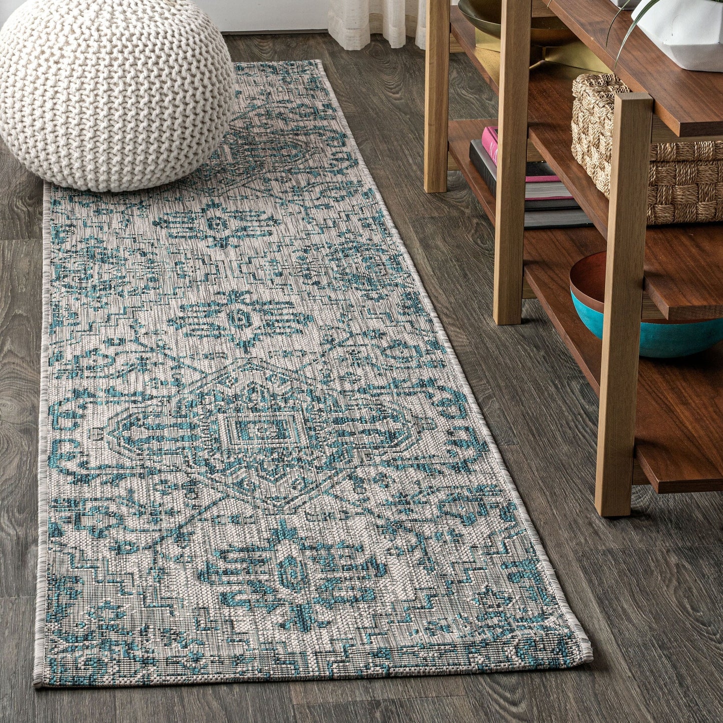 Tapis d'intérieur/extérieur JONATHAN Y Charleston Medallion