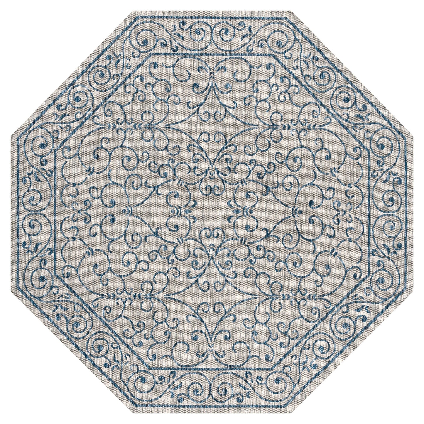 Tapis d'intérieur/extérieur à tissage texturé en filigrane JONATHAN Y