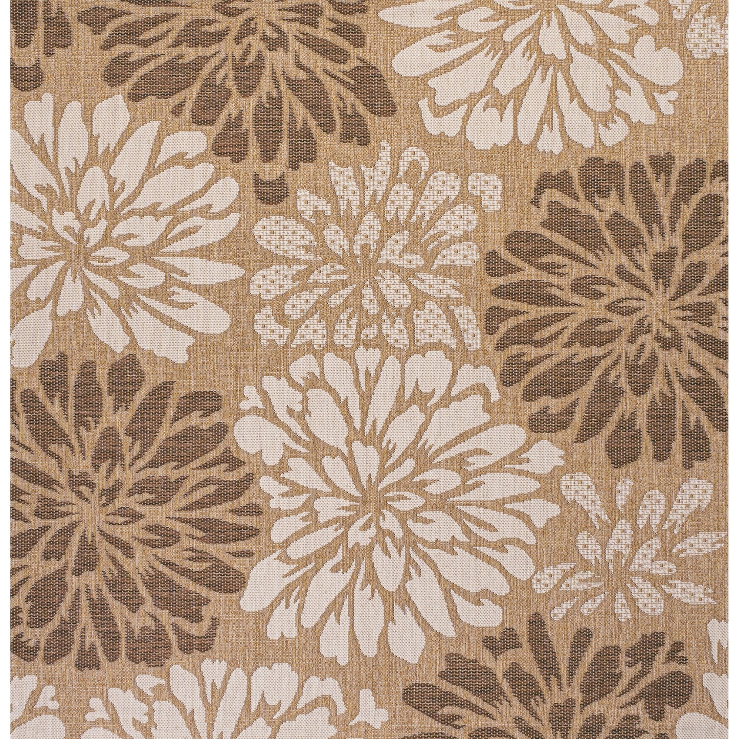 Tapis d'intérieur/extérieur à tissage texturé floral JONATHAN Y