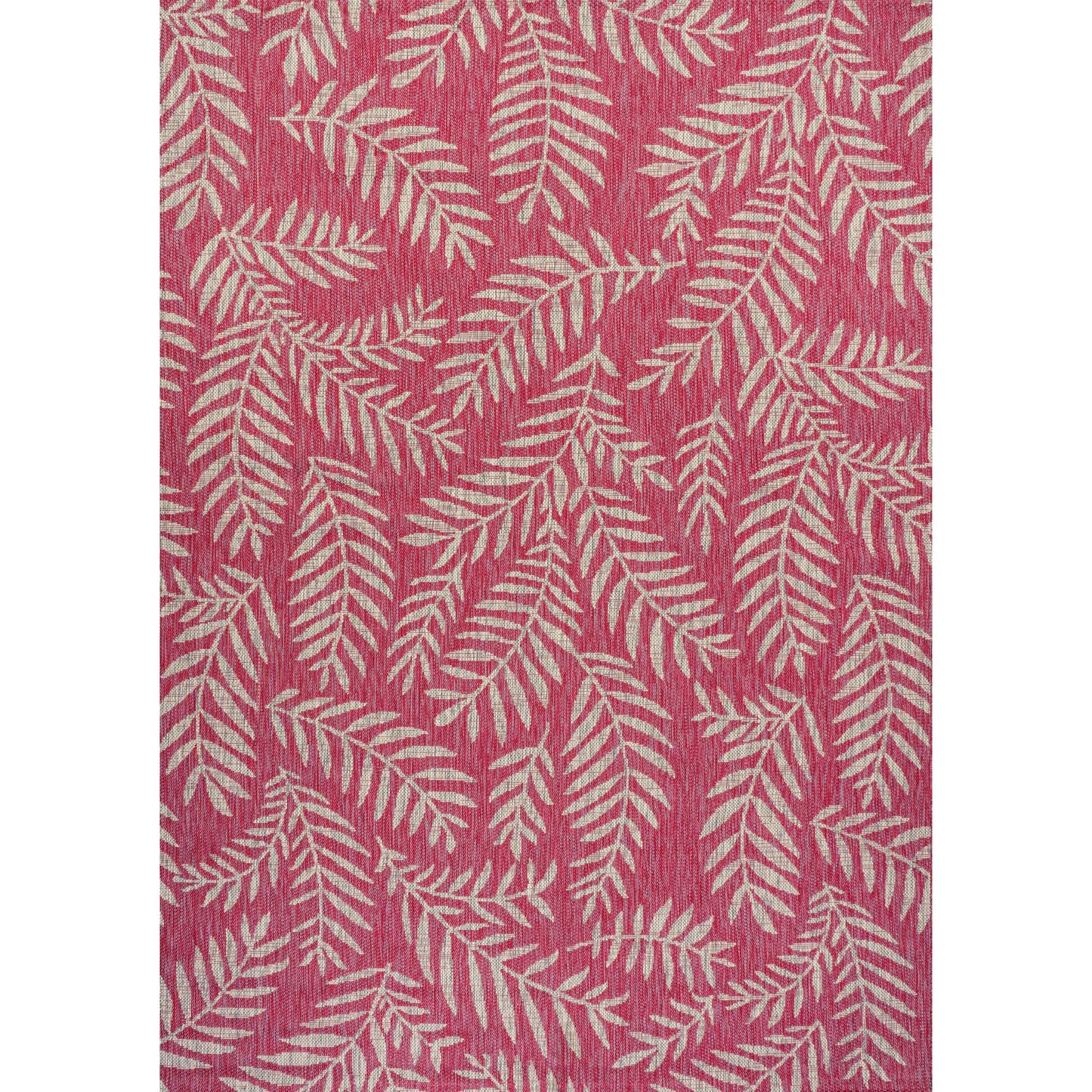 JONATHAN Y Tapis intérieur/extérieur à fronde de palmier Galon