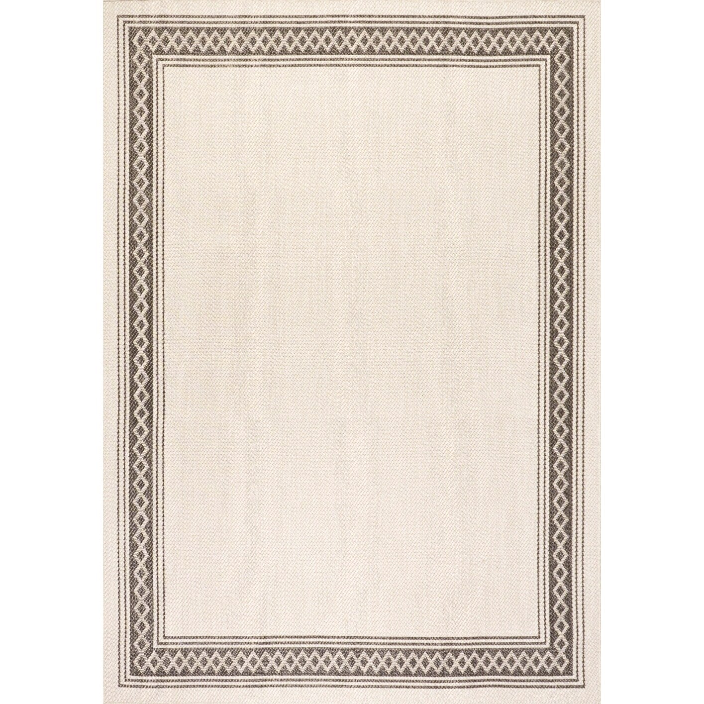 Tapis d'intérieur/extérieur classique à bordure en losanges JONATHAN Y Havana