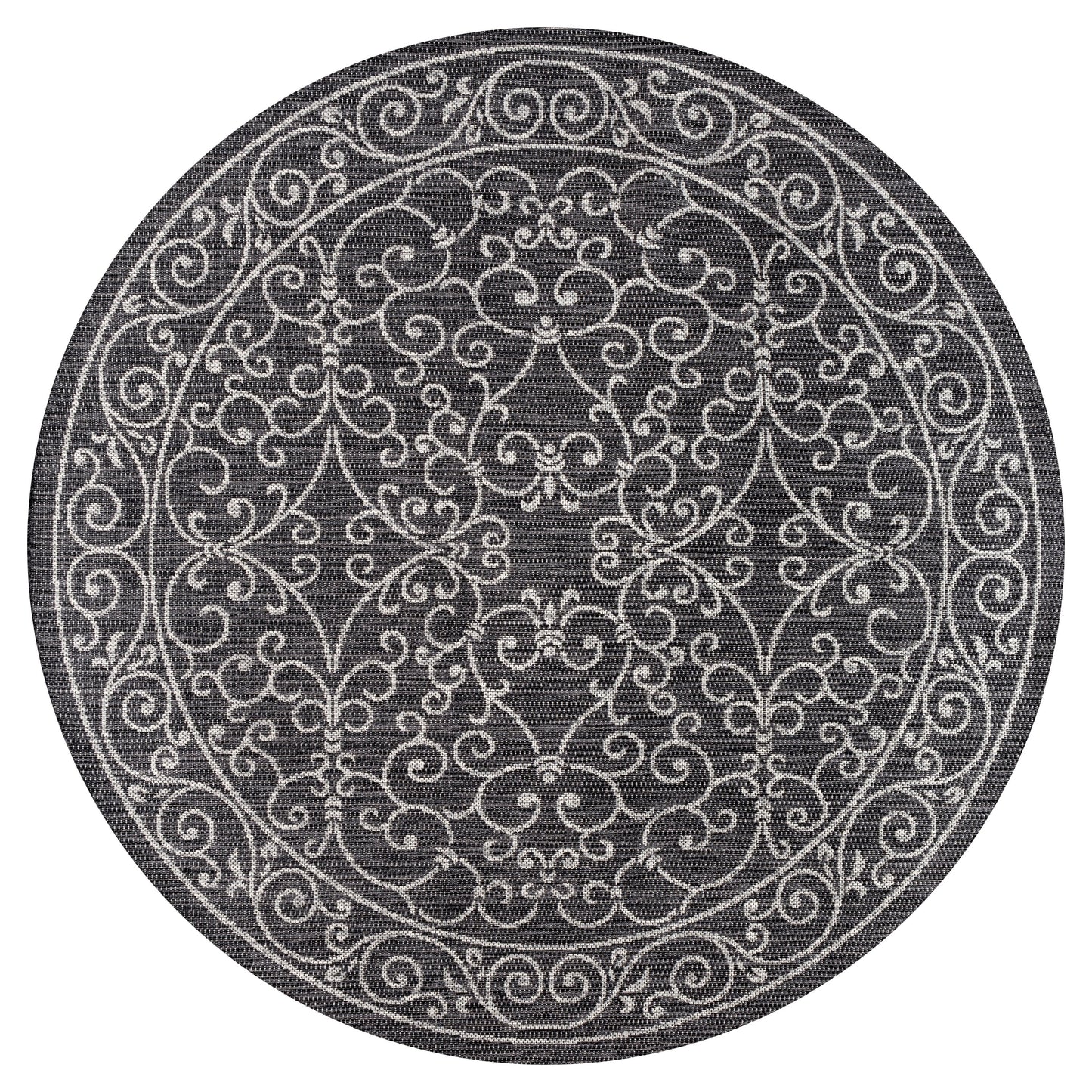 Tapis d'intérieur/extérieur à tissage texturé en filigrane JONATHAN Y