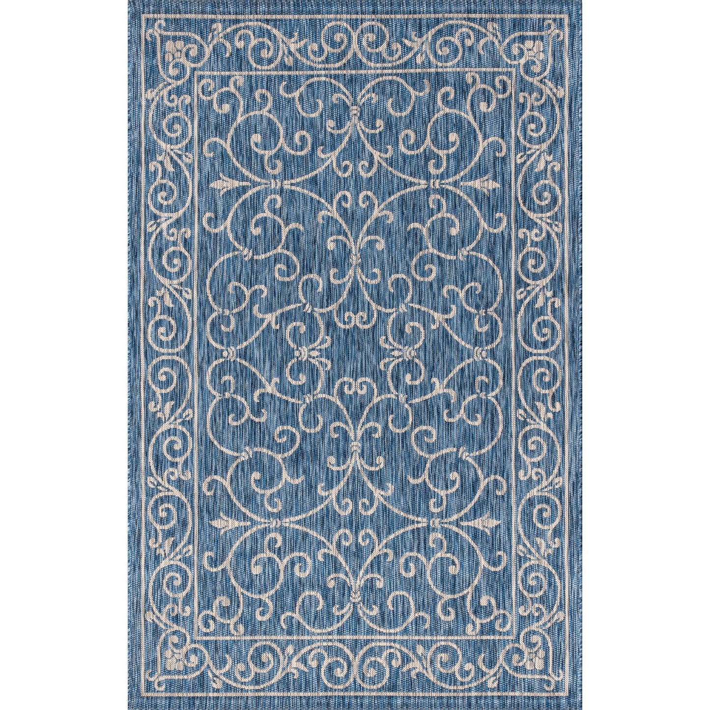 Tapis d'intérieur/extérieur à tissage texturé en filigrane JONATHAN Y