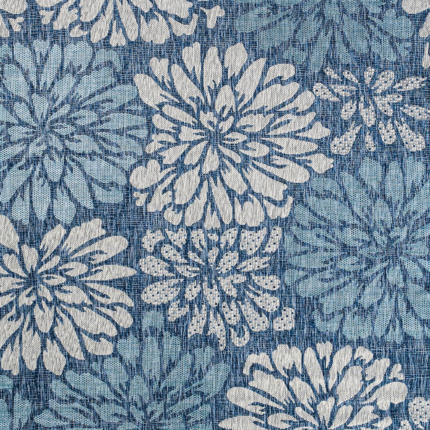 Tapis d'intérieur/extérieur à tissage texturé floral JONATHAN Y