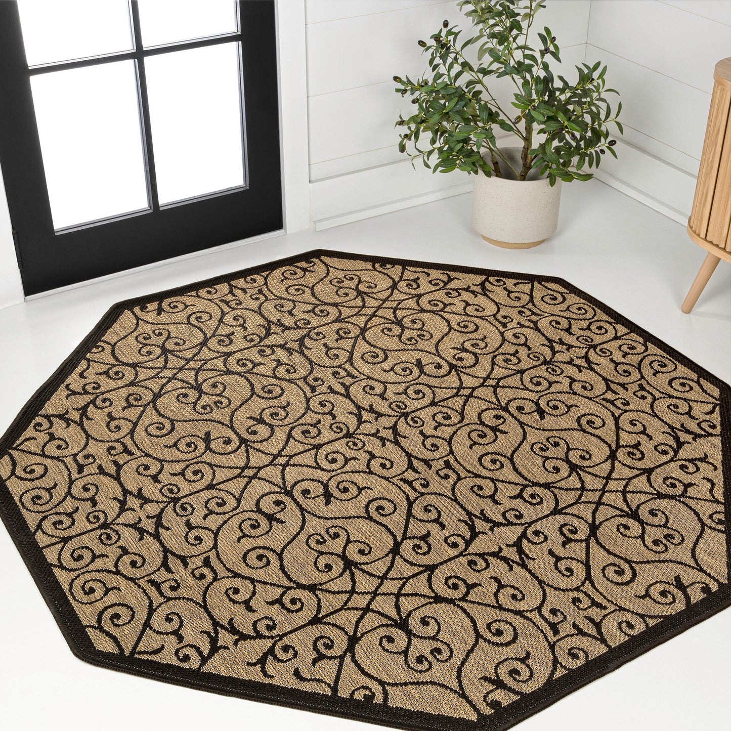 Tapis d'intérieur/extérieur texturé JONATHAN Y Ourika