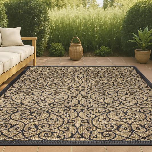 Tapis d'intérieur/extérieur texturé JONATHAN Y Ourika